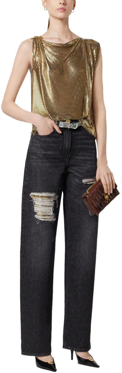 25FW 베르사체 데님 팬츠 10204101A148091D040 DONKERGREY - VERSACE