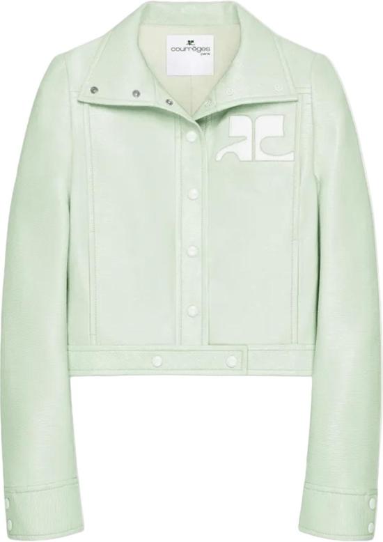 26SS 쿠레쥬 코트 REEDITIONVINYLJACKET1 LIME