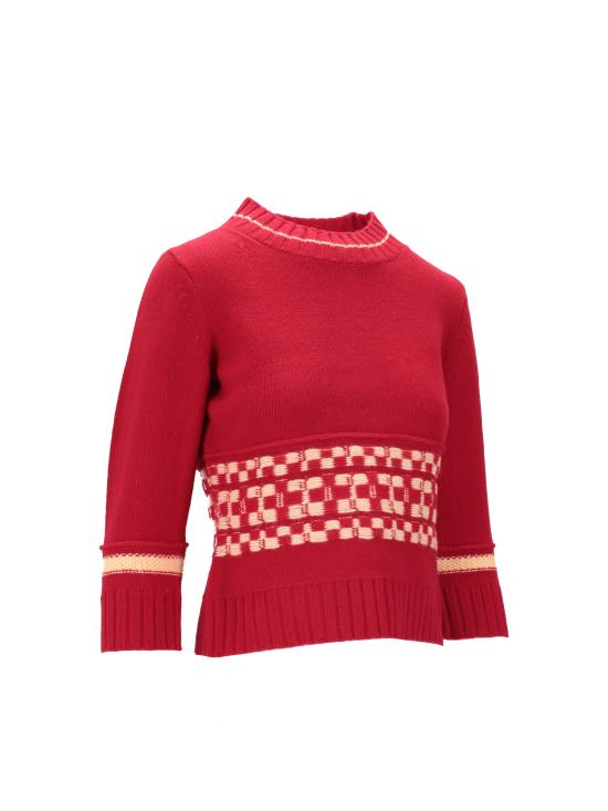 25FW BB WALLACE 스웨터 K17 RILEY RY RED YELLOW - OTHER BRANDS