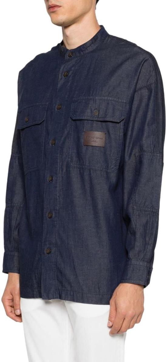 26SS 엠포리오 아르마니 셔츠 EM005495AF25156MB001 NAVY - EMPORIO ARMANI