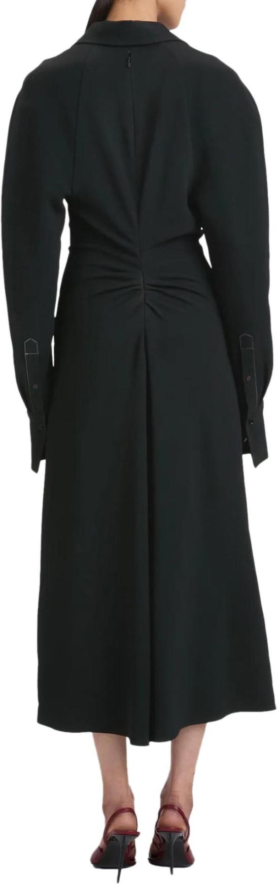 25FW 빅토리아 베컴 롱 원피스 POLOCOLLARVICTORIABECKHAMBLACK13078601 - VICTORIA BECKHAM