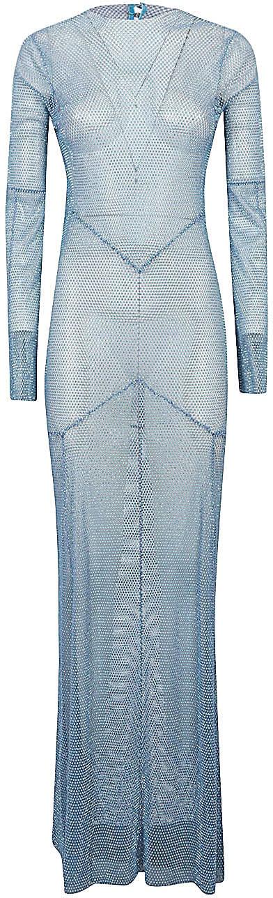 산타 브랜즈 롱 원피스 MAXIFLAREDDRESSLIGHTBLUE LICHTBLUE