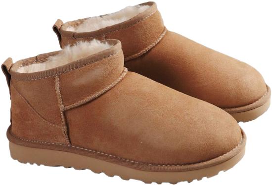 25FW 어그 부츠 CLASSICULTRAMINIANKLEBOOTSLIGHTBROWN BEIGE - UGG