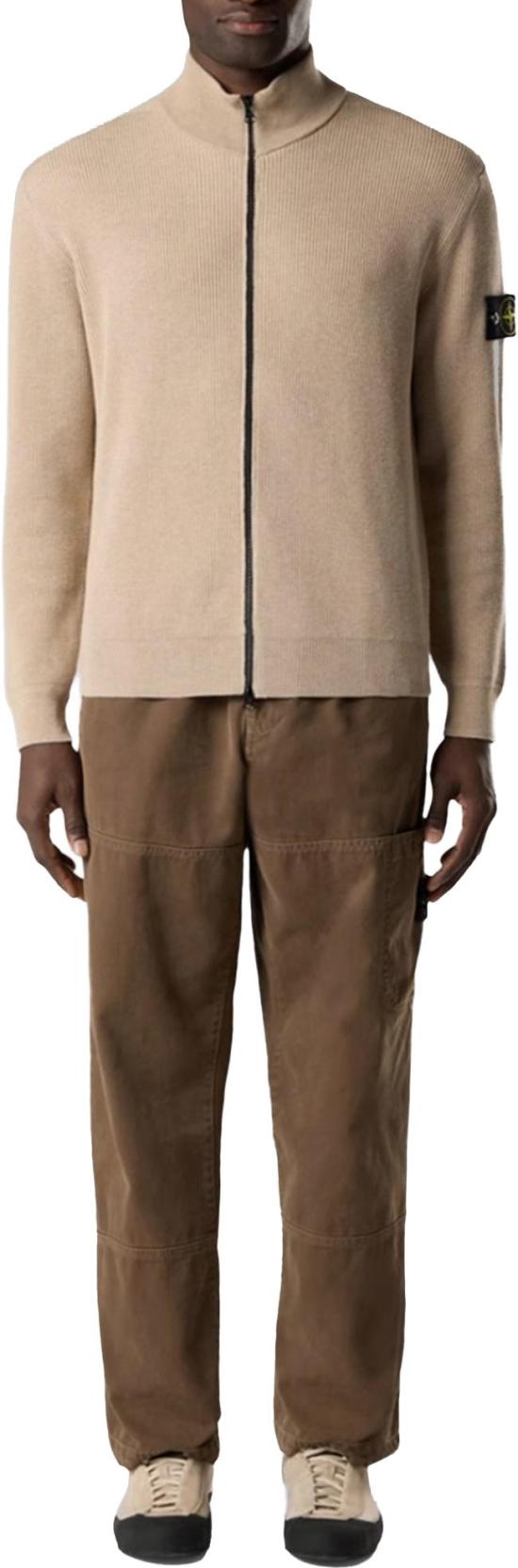 26SS 스톤 아일랜드 베스트 RIBBEDSOFTORGANICCOTTONCARDIGANDESERTSANDL1S155100126S00D8V0M9A BEIGE - STONE ISLAND