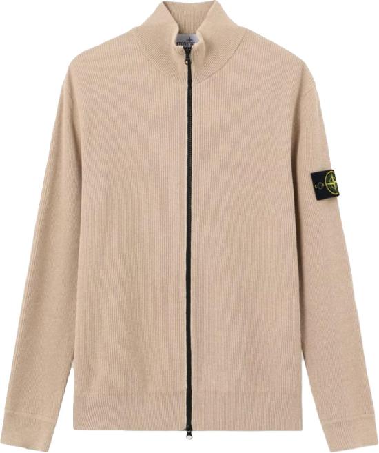 26SS 스톤 아일랜드 베스트 RIBBEDSOFTORGANICCOTTONCARDIGANDESERTSANDL1S155100126S00D8V0M9A BEIGE