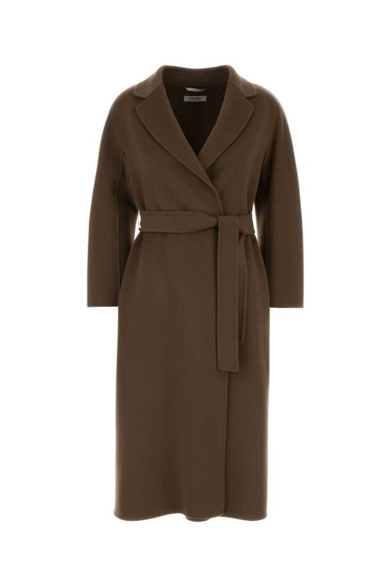 26FW 에스막스마라 에스막스마라 에스투리아 벨티드 울 코트 2629016101600 097 Brown
