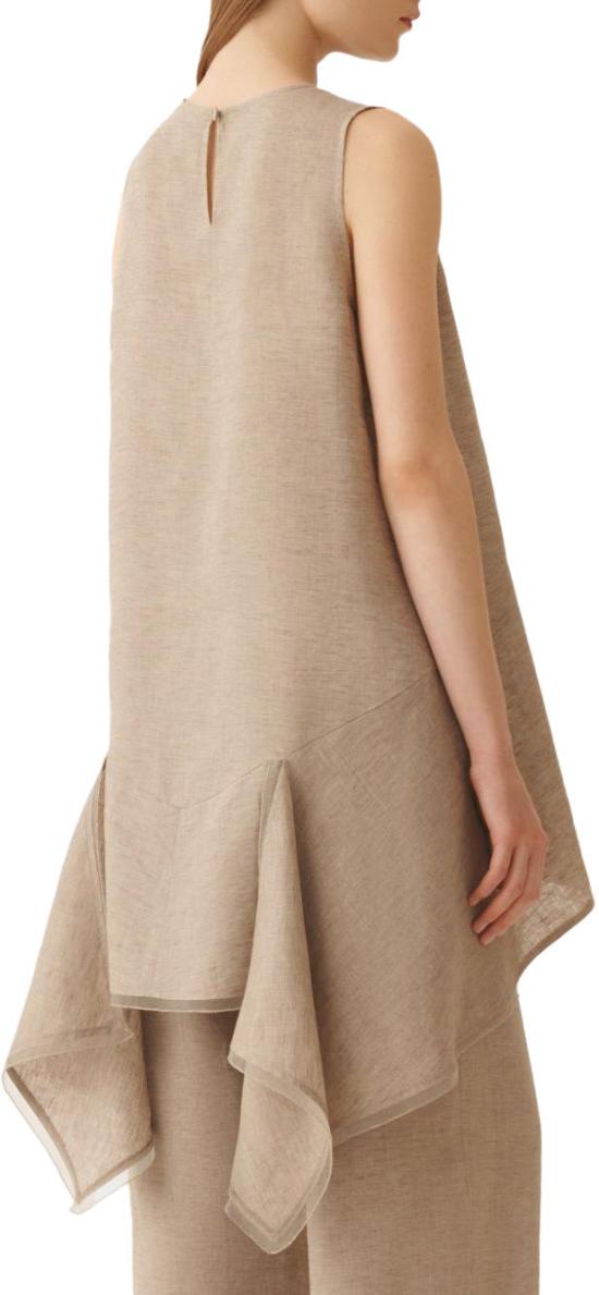 26SS 파비아나 필리피 린넨 원단 탑 TPD276F743M1610161 BEIGE - FABIANA FILIPPI