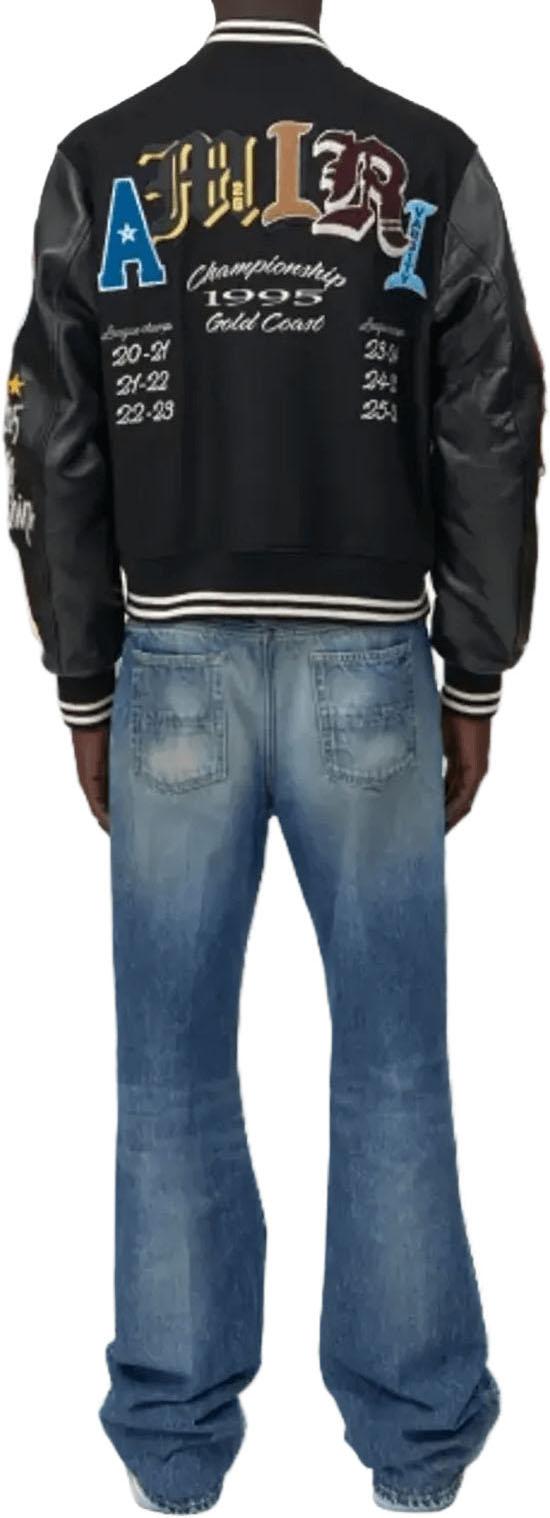 26SS 아미리 봄버 자켓 VARSITYPATCHJACKETBLACK - AMIRI