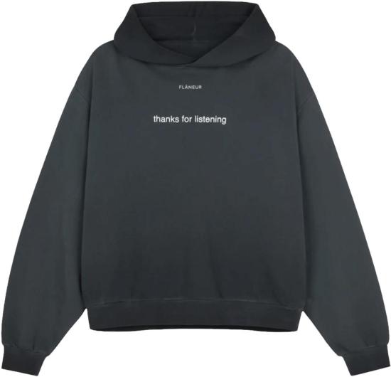 26SS 플라네르 후드 티셔츠 FHOO127 DONKERGREY