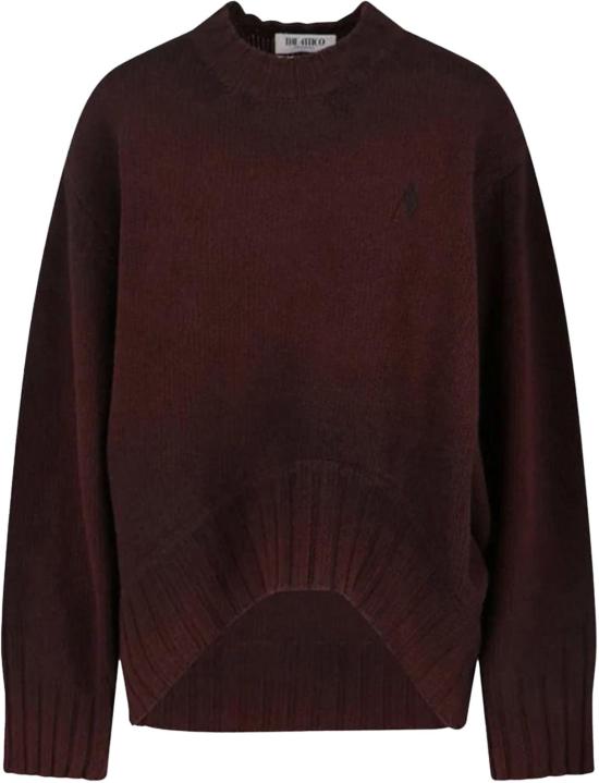 25FW 디 아티코 스웨터 SPRAYEDWOOLCASHMERECREWNECK BROWN