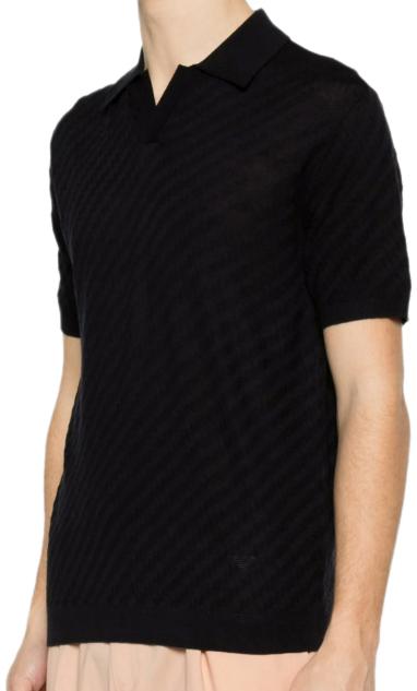 26SS 엠포리오 아르마니 폴로 티셔츠 8056643552842 BLACK - EMPORIO ARMANI