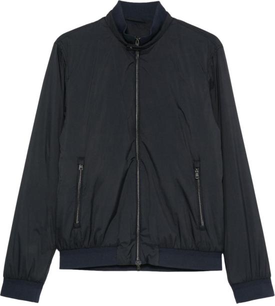 26SS 에르노 에코에이지 하이 카라 봄버 자켓 GI000414U12456Z9200 NAVY