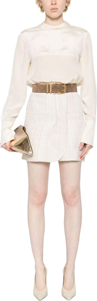  이로 숏 스커트 IJENYWM31ECR01 WHITE - IRO