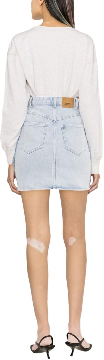  이자벨마랑 데님 스커트 JU0037FAA1H24IVABELIA30LU LICHTBLUE - ISABEL MARANT