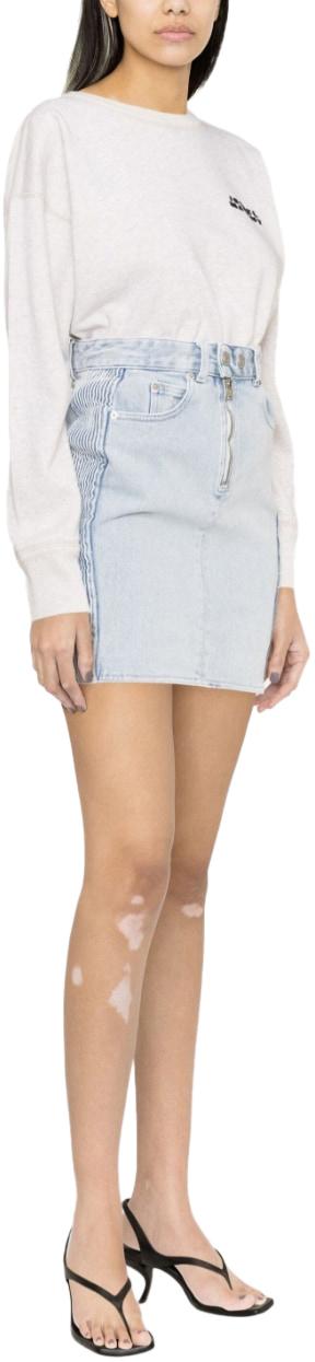  이자벨마랑 데님 스커트 JU0037FAA1H24IVABELIA30LU LICHTBLUE - ISABEL MARANT