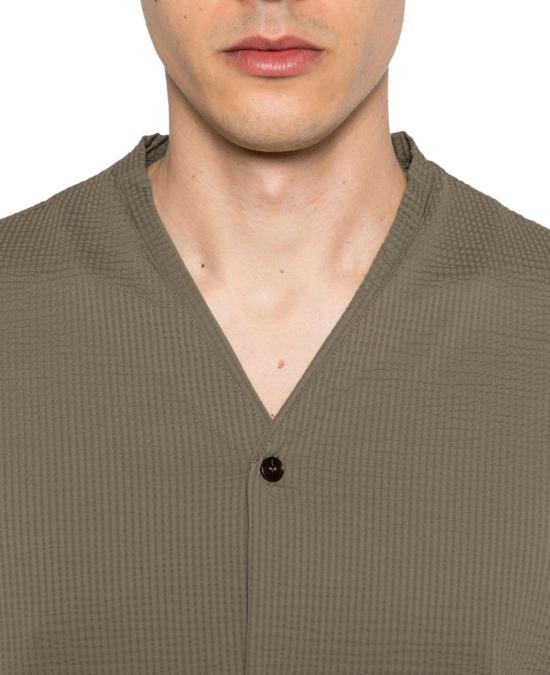 26SS 엠포리오 아르마니 셔츠 EM005464AF22051U6128 DONKERGREEN - EMPORIO ARMANI