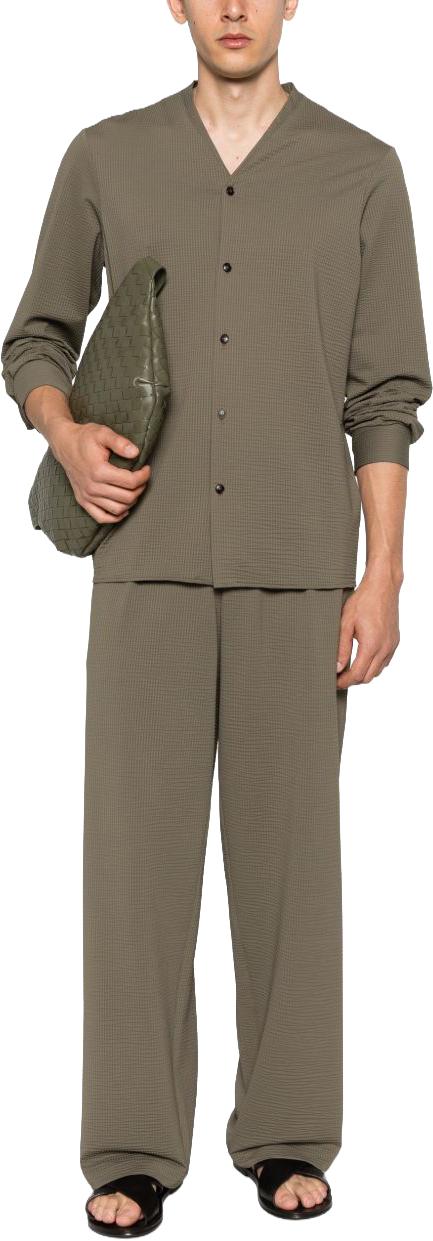 26SS 엠포리오 아르마니 셔츠 EM005464AF22051U6128 DONKERGREEN - EMPORIO ARMANI