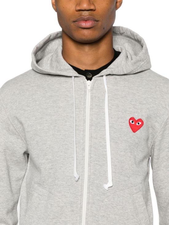 26SS 꼼데가르송 후드 티셔츠 AXT1681 LICHTGREY - COMME DES GARCONS