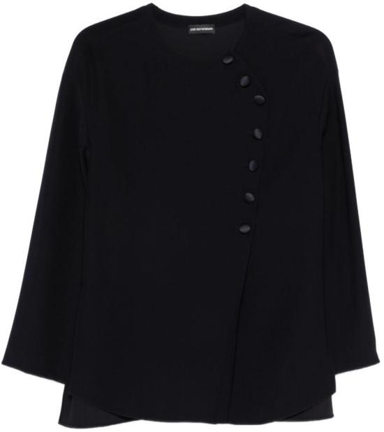 26SS 엠포리오 아르마니 블라우스 EW003207AF10206U8139 NAVY