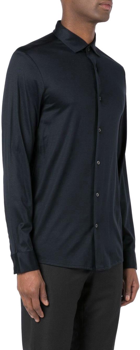 25FW 엠포리오 아르마니 긴팔 셔츠 8N1CG11JUVZ0920 NAVY - EMPORIO ARMANI