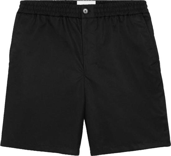 26SS 아미 숏팬츠 SHORTTAILLEELASTIQUEEAVECRIVETAMIDECOEURNOIRHSO833PA0037 BLACK