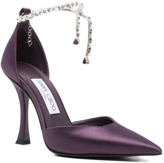 26SS 지미추 힐/펌프스 STEVIE100SATWINTERBLOOM PURPLE - JIMMY CHOO