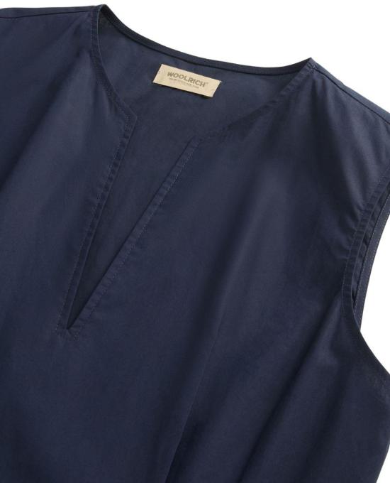26SS 울리치 롱 원피스 CFWWDR0184FRUT39443989 NAVY - WOOLRICH