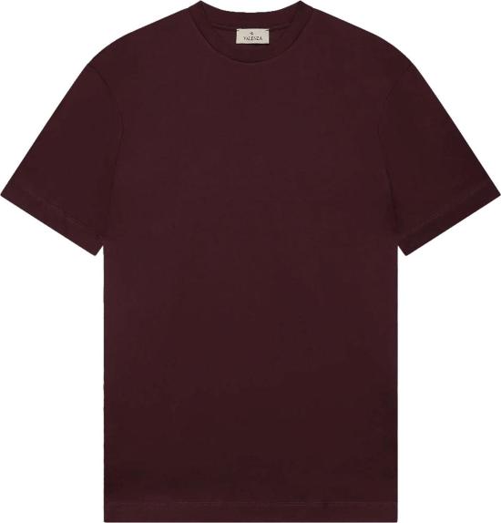 26FW Valenza 반팔 티셔츠 INTERLOCKSUPIMATEEBURGUNDY MAROON