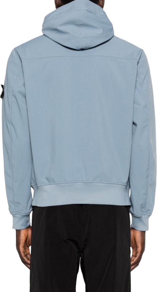 26SS 스톤 아일랜드 와펜패치 소프트쉘 후드 자켓 L1S154100118S0A22V0024 LICHTBLUE - STONE ISLAND