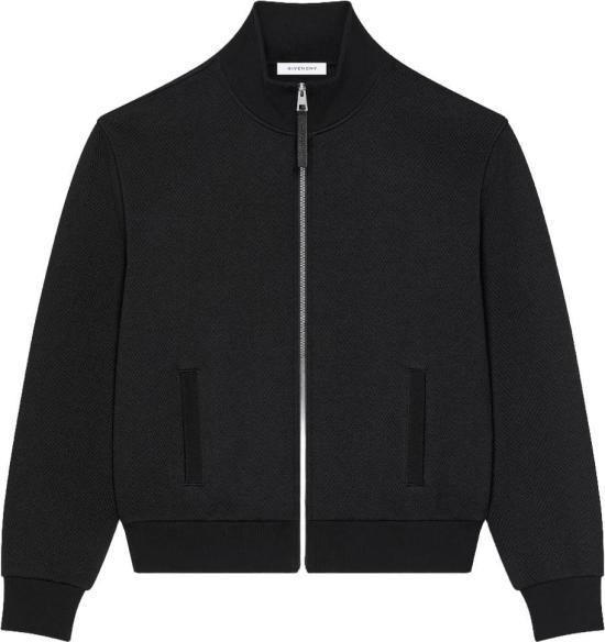 26FW 지방시 봄버 자켓 GEQUILTESWEATERMETRITS BLACK