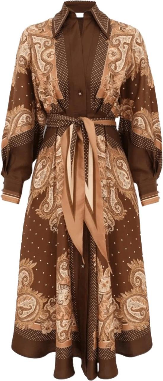 26FW 짐머만 롱 원피스 LUNASHIRTDRESS BROWN