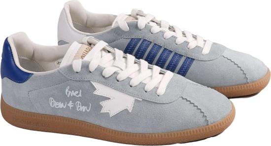 26SS 디스퀘어드2 스니커즈 LACEUPLOWTOPSNEAKERSAZZURROBIANCOBLU LICHTGREY - DSQUARED2
