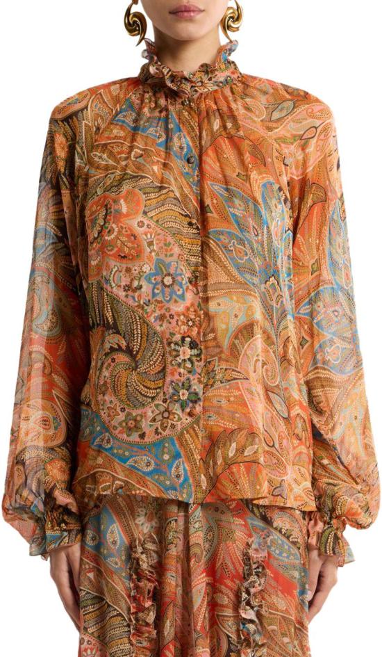26SS 에트로 블라우스 WRIA0109AKI48X0863 ORANGE - ETRO