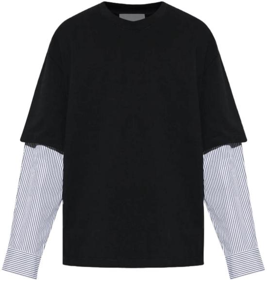 26SS 질샌더 긴팔 셔츠 J22GC0235J20256001 BLACK