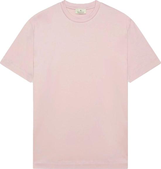 26FW Valenza 반팔 티셔츠 INTERLOCKSUPIMATSHIRTPINKSWAN