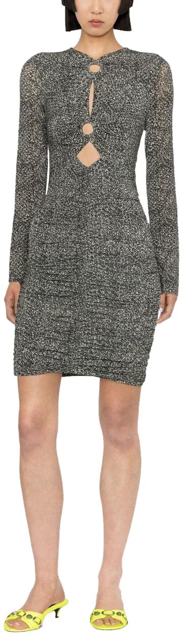  이자벨마랑 미디 원피스 RO0076FAA1K32IJANA01BK DONKERGREY - ISABEL MARANT