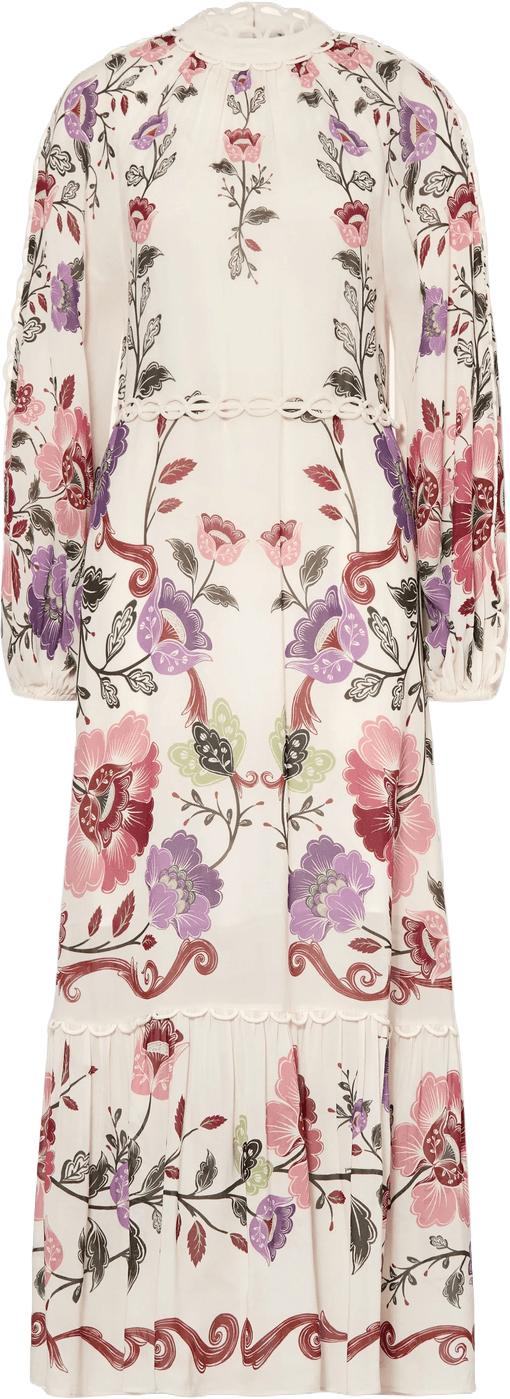 26SS 팜 리오 롱 원피스 FARMRIOROCOCOFLOWERSMAXIDRESS34553026091 WHITE