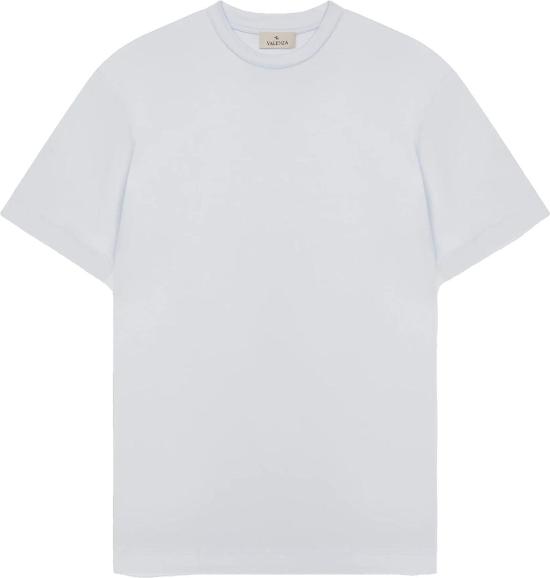 26FW Valenza 반팔 티셔츠 INTERLOCKSUPIMATSHIRTANGELBLUE WHITE