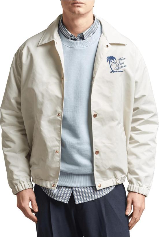 26SS 드롤드무슈 코트 VESTESLOGANPALMIEROFFWHITE - DROLE DE MONSIEUR