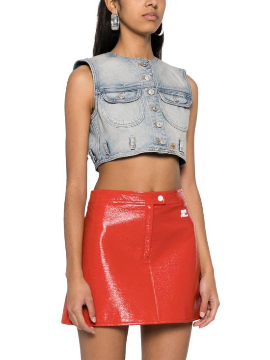  쿠레쥬 민소매 티셔츠 124DBL153DE00167011 LICHTBLUE - COURREGES