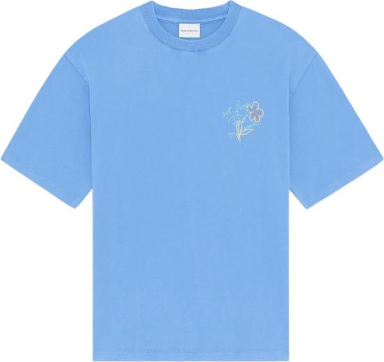 26FW 드롤드무슈 반팔 티셔츠 ESQUISSESLOGANTSHIRT1 LICHTBLUE