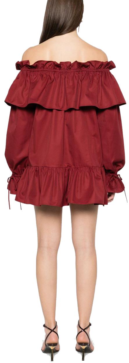 25SS 생로랑 블라우스 820312Y3A996287 MAROON - SAINT LAURENT