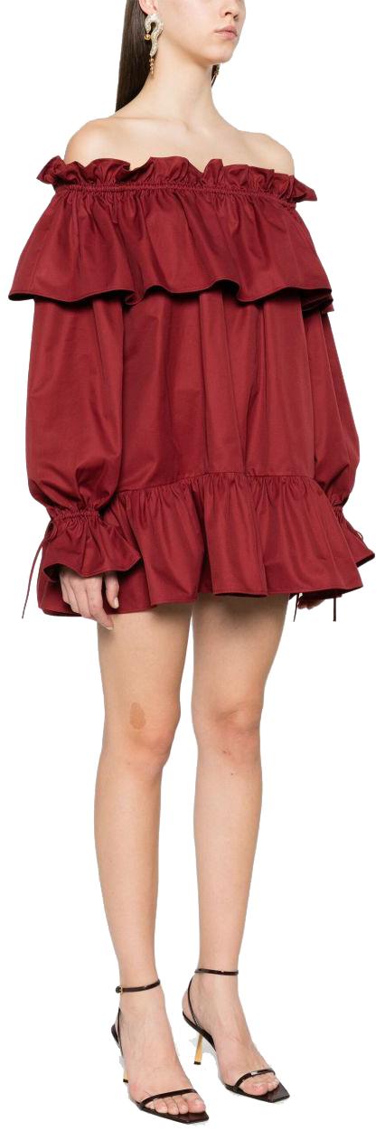 25SS 생로랑 블라우스 820312Y3A996287 MAROON - SAINT LAURENT