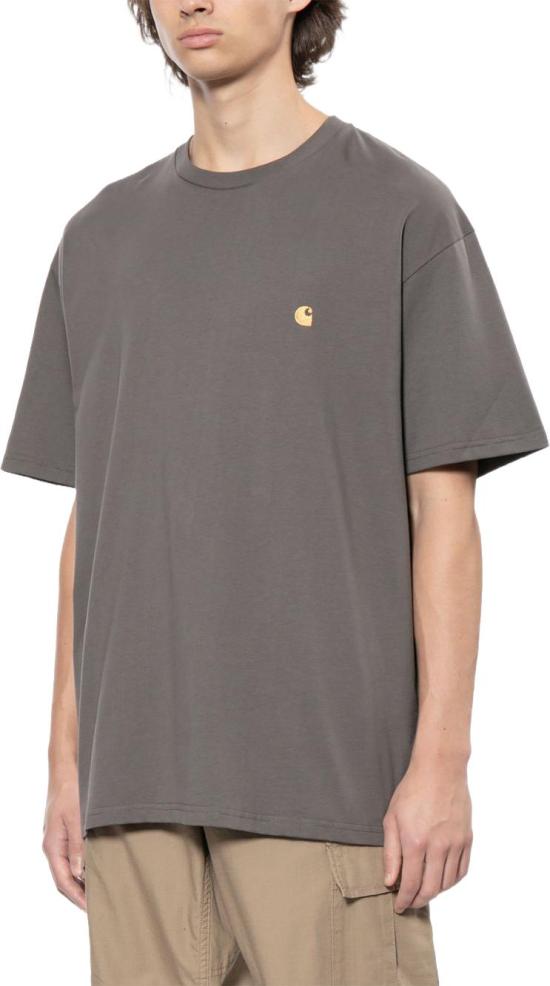 26SS 칼하트 숏슬리브 체이스 티셔츠 I0263913LNXX TAUPE - CARHARTT