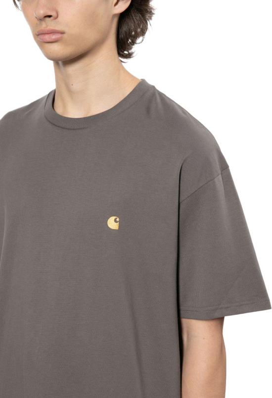 26SS 칼하트 숏슬리브 체이스 티셔츠 I0263913LNXX TAUPE - CARHARTT