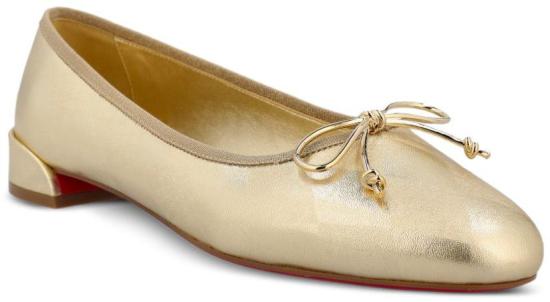 26SS 크리스챤 루부탱 플랫 슈즈 1260354G403 GOLD - CHRISTIAN LOUBOUTIN