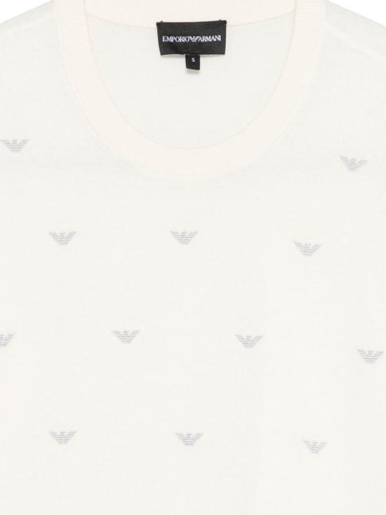 26SS 엠포리오 아르마니 탑 EW004398AF15106U1058 WHITE - EMPORIO ARMANI