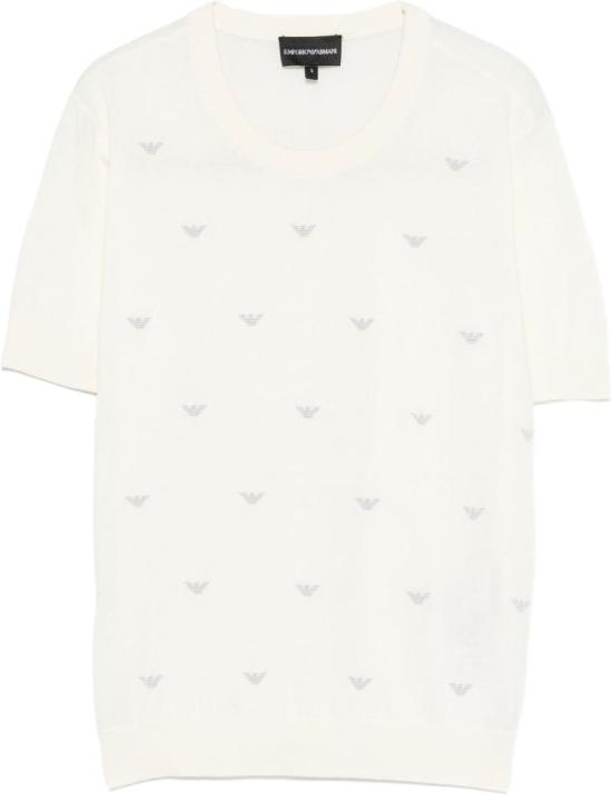 26SS 엠포리오 아르마니 탑 EW004398AF15106U1058 WHITE