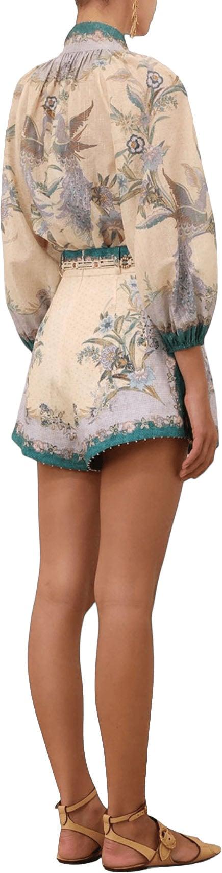 26FW 짐머만 숏팬츠 INDRATUCKSHORTS WHITE - ZIMMERMANN