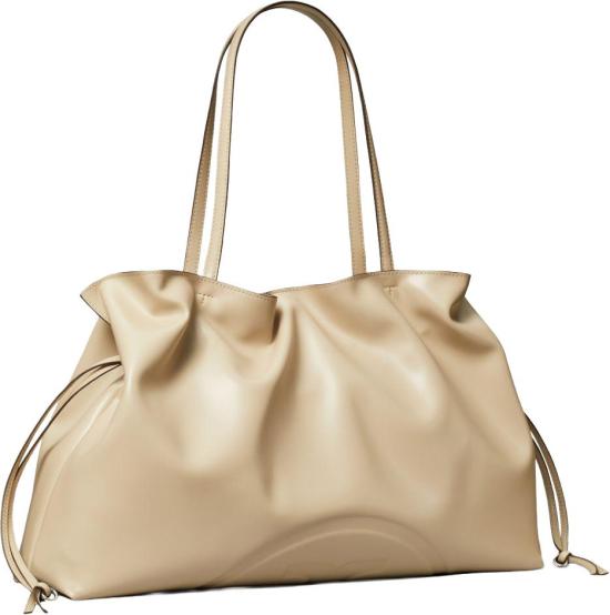 26FW 토리버치 엘라 나투라 엠보스드 토트 백 178767251 BEIGE